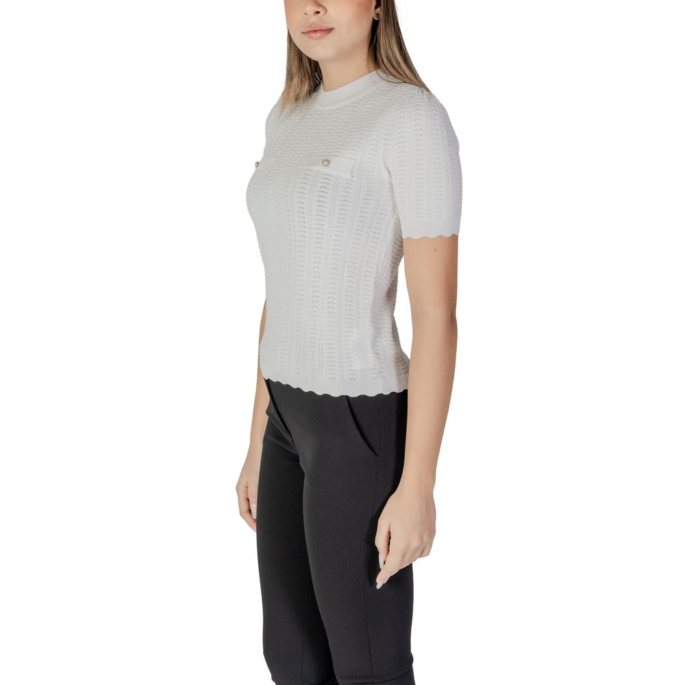 Morgan De Toi White Recycled Polyester Sweater