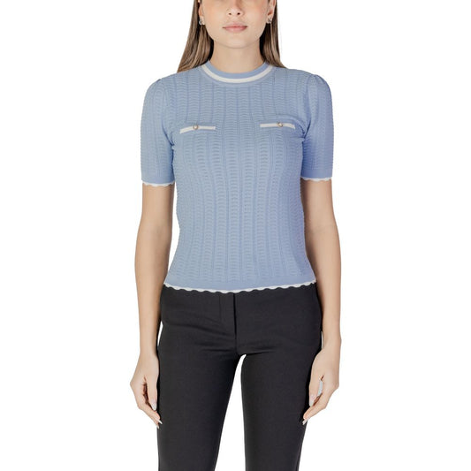Morgan De Toi Blue Recycled Polyester Sweater
