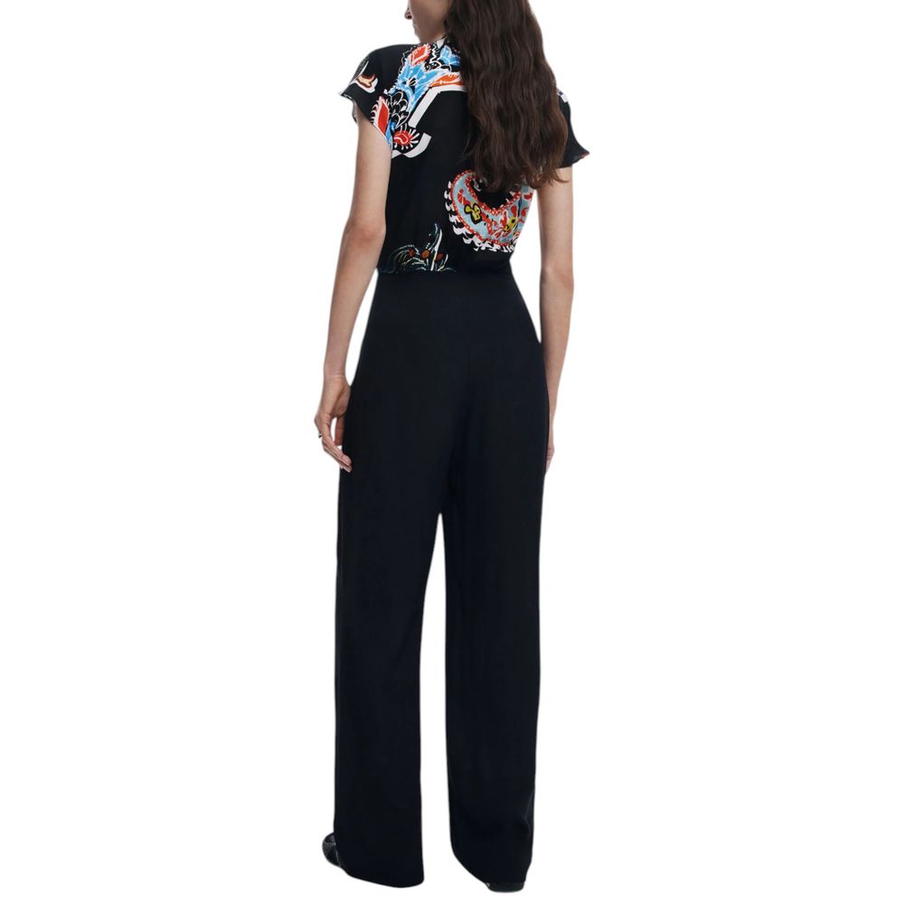 Desigual Black Viscose Jumpsuit