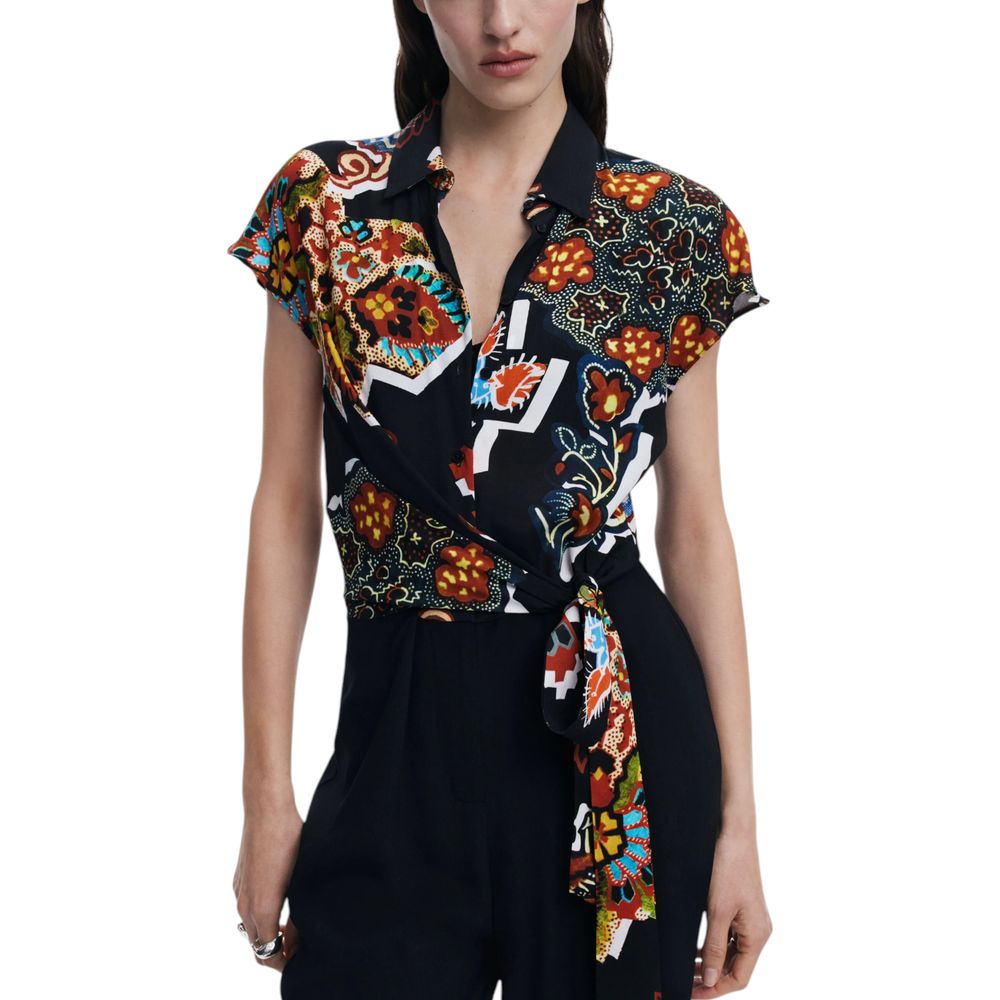 Desigual Black Viscose Jumpsuit