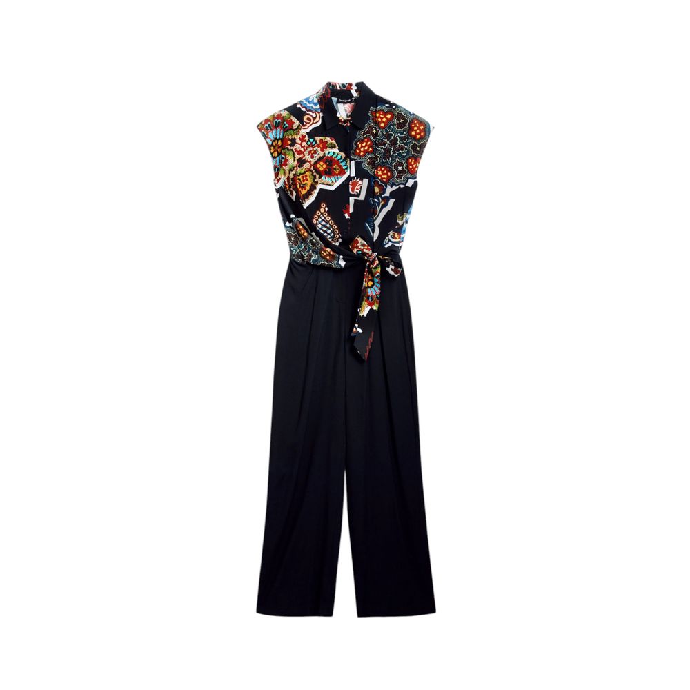 Desigual Black Viscose Jumpsuit