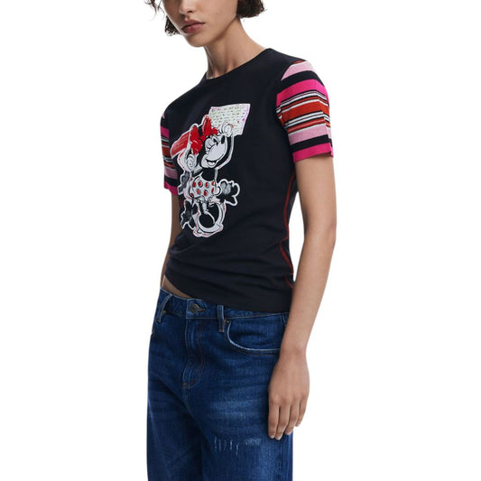 Desigual Black Cotton T-Shirt