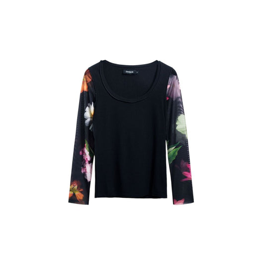 Desigual Black Cotton Long Sleeve