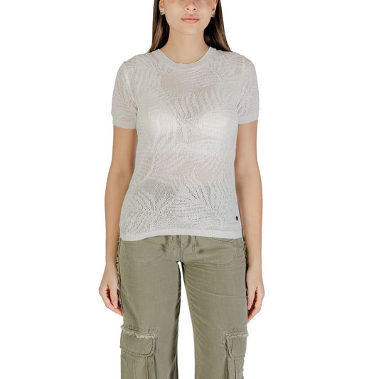 Desigual White Viscose T-Shirt