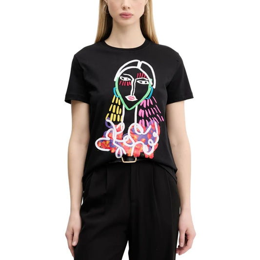 Desigual Black Cotton T-Shirt