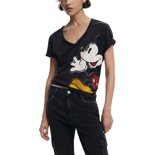 Desigual Black Cotton T-Shirt