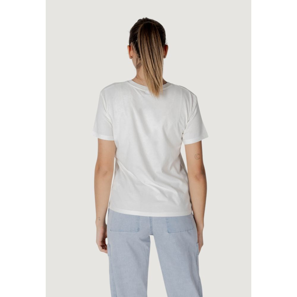 Desigual White Cotton T-Shirt