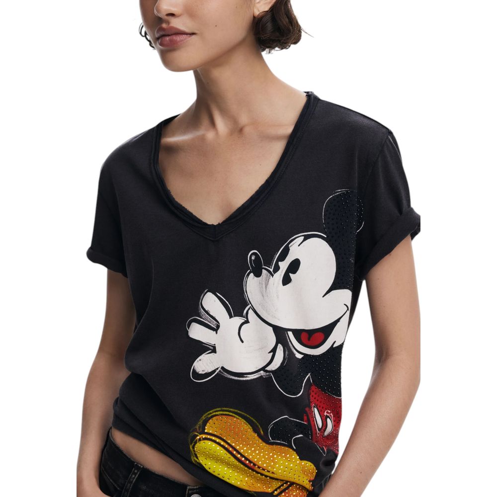 Desigual Black Cotton T-Shirt