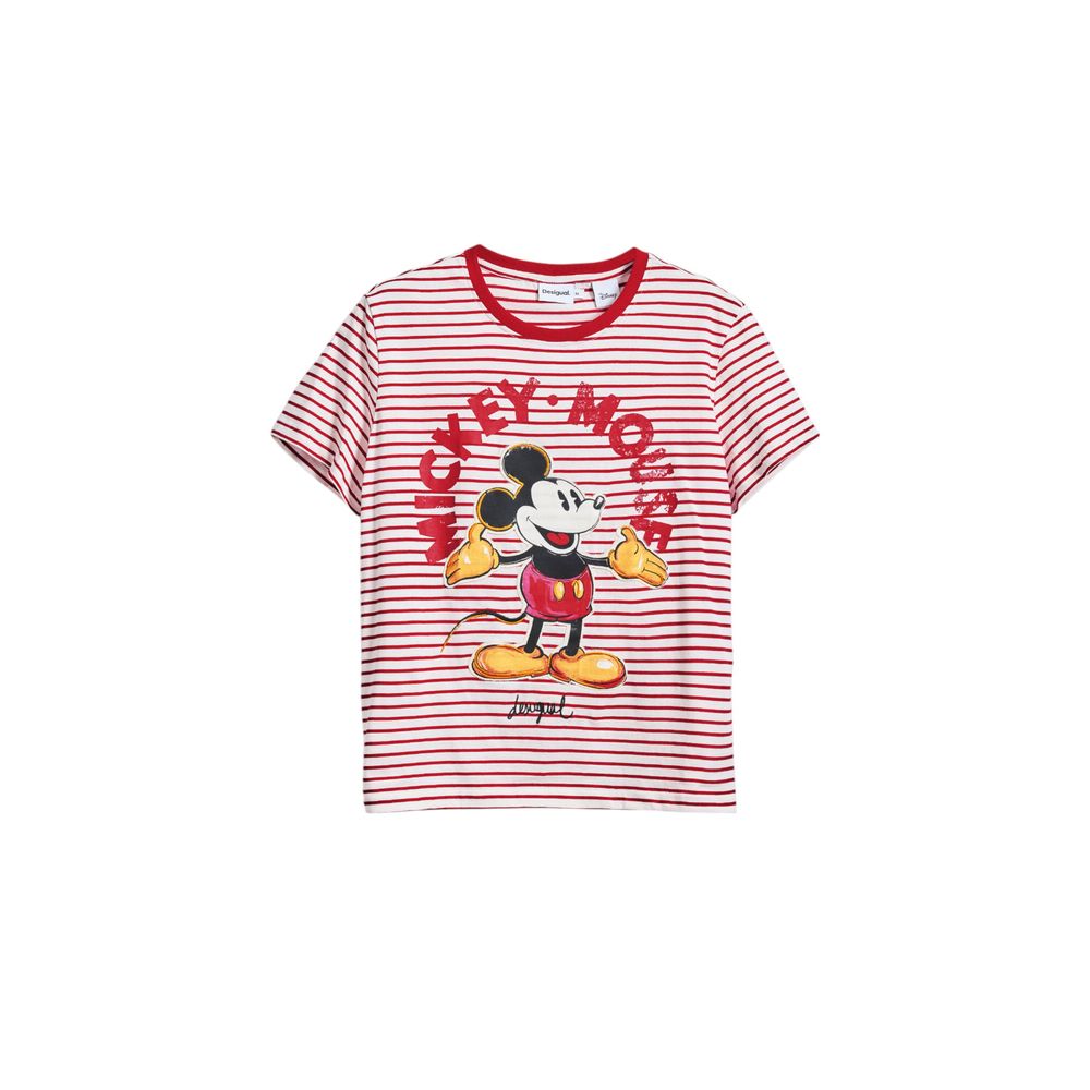 Desigual Red Cotton T-Shirt