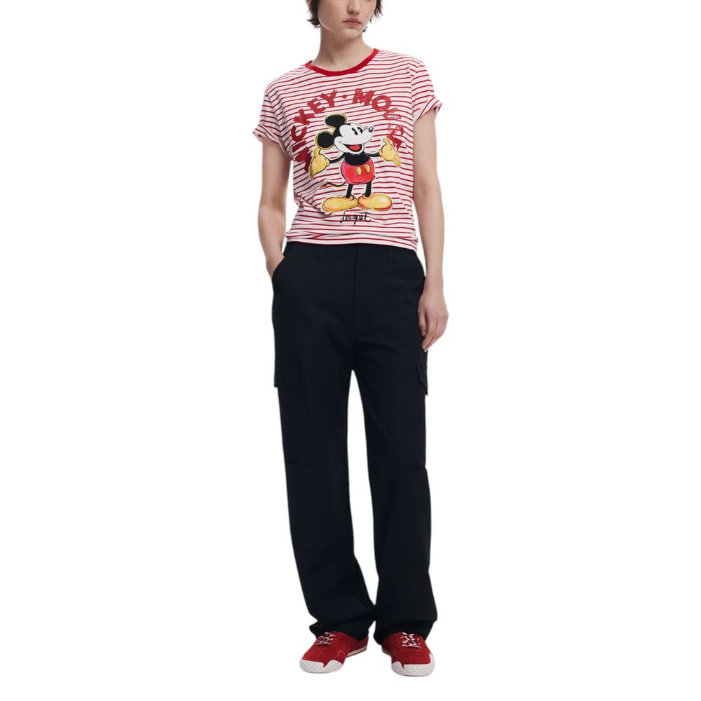 Desigual Red Cotton T-Shirt