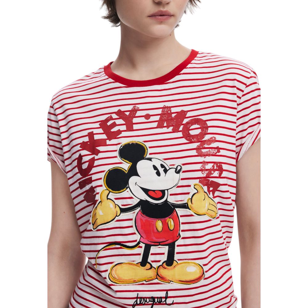Desigual Red Cotton T-Shirt