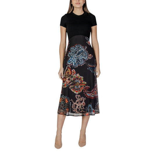 Desigual Black Viscose Long