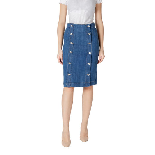 ICHI Blue Cotton Long