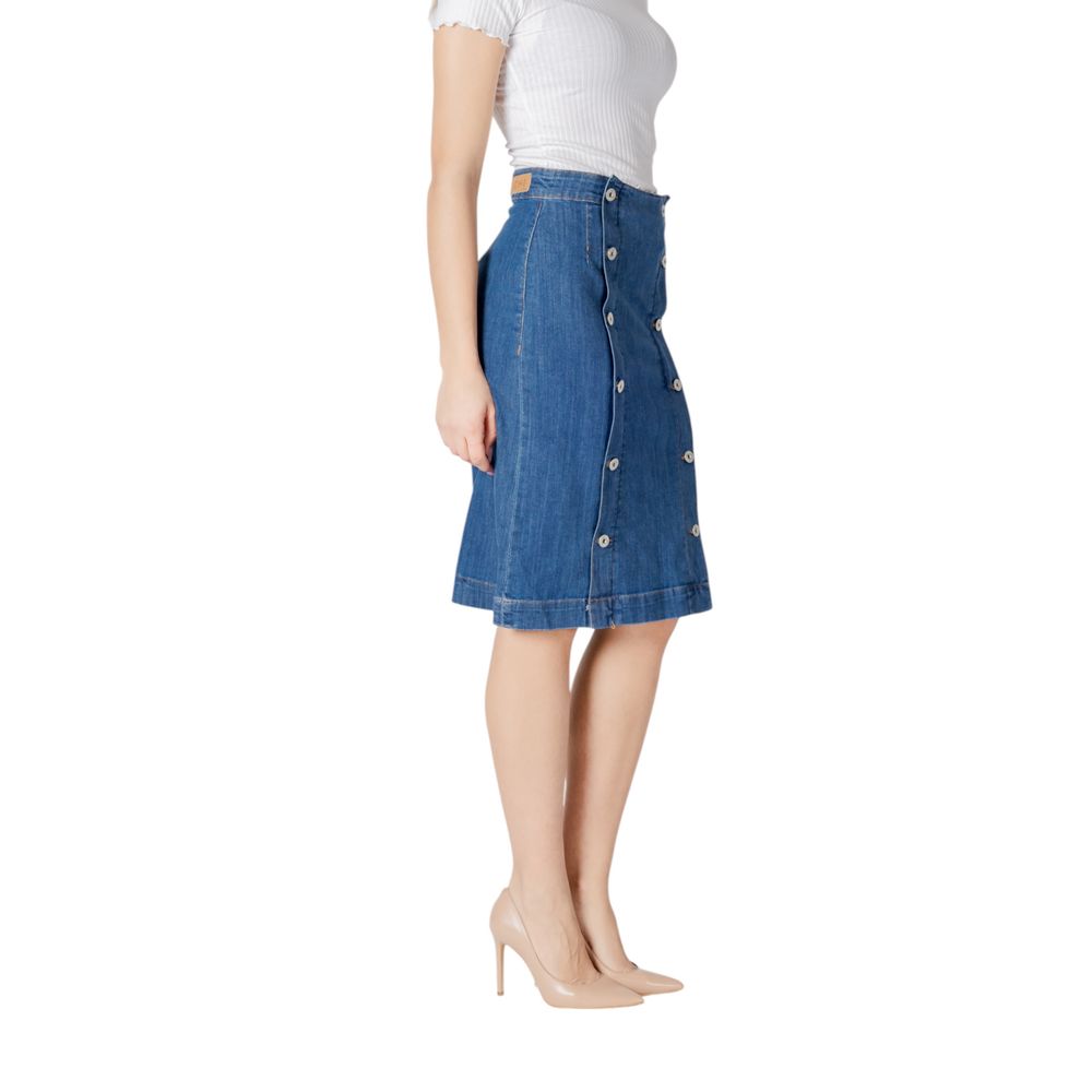 ICHI Blue Cotton Long