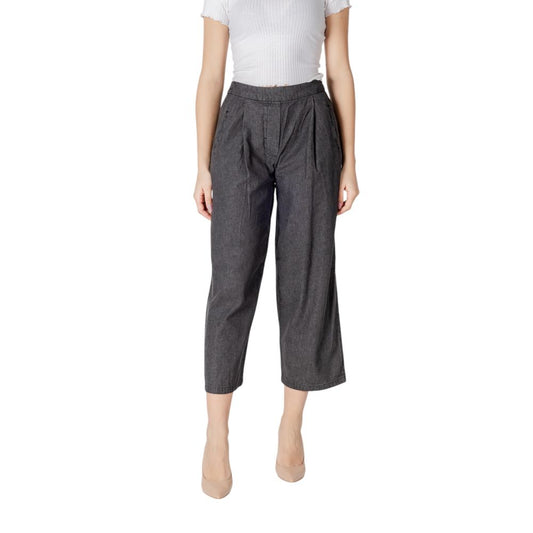 ICHI Black Cotton Jeans Denim