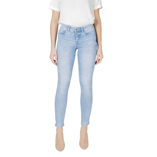 Street One Light Blue Cotton Slim Fit Jean