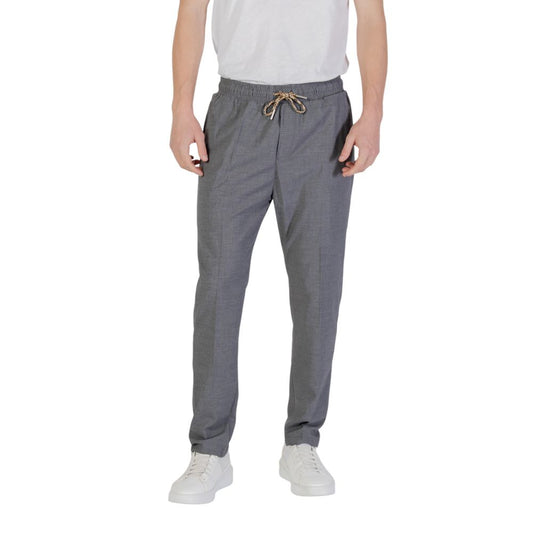 Gianni Lupo Gray Polyester Pant