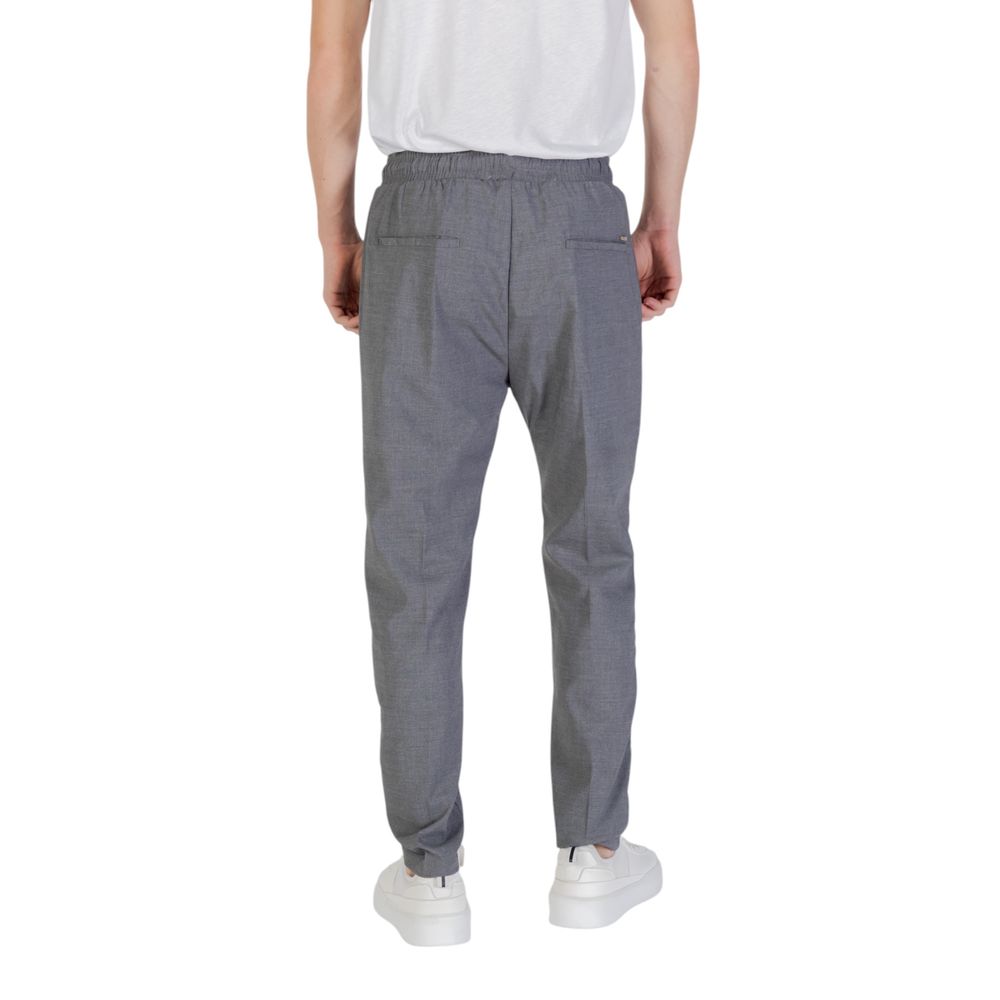 Gianni Lupo Gray Polyester Pant