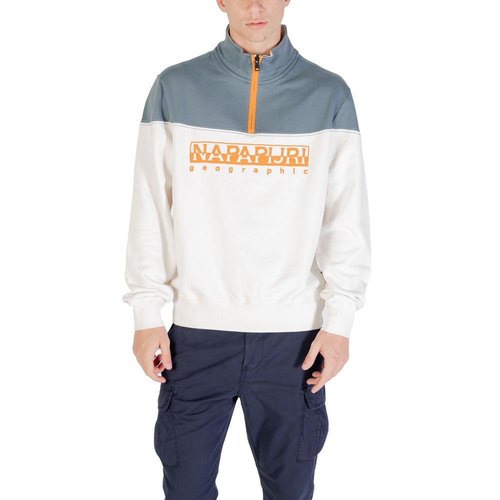 Napapijri Cream Cotton Sweatshirt