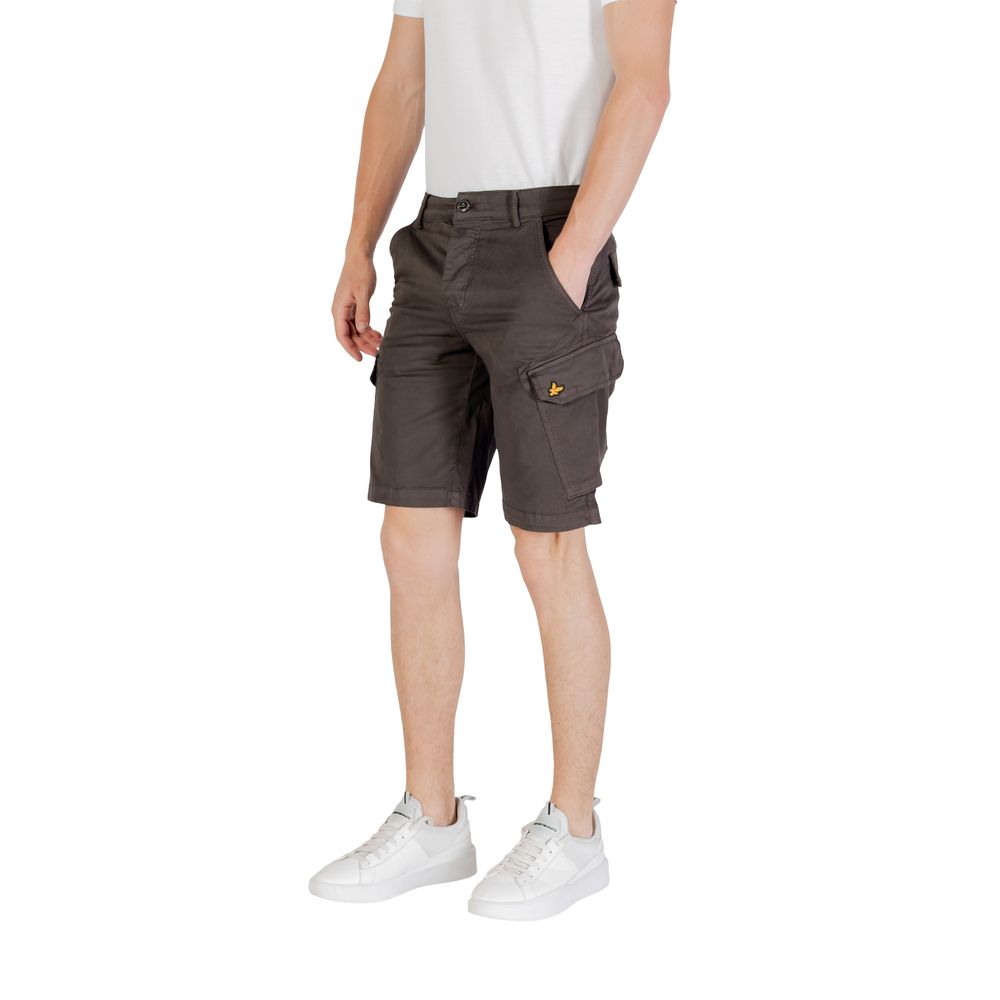 Lyle & Scott Gray Cotton Bermuda