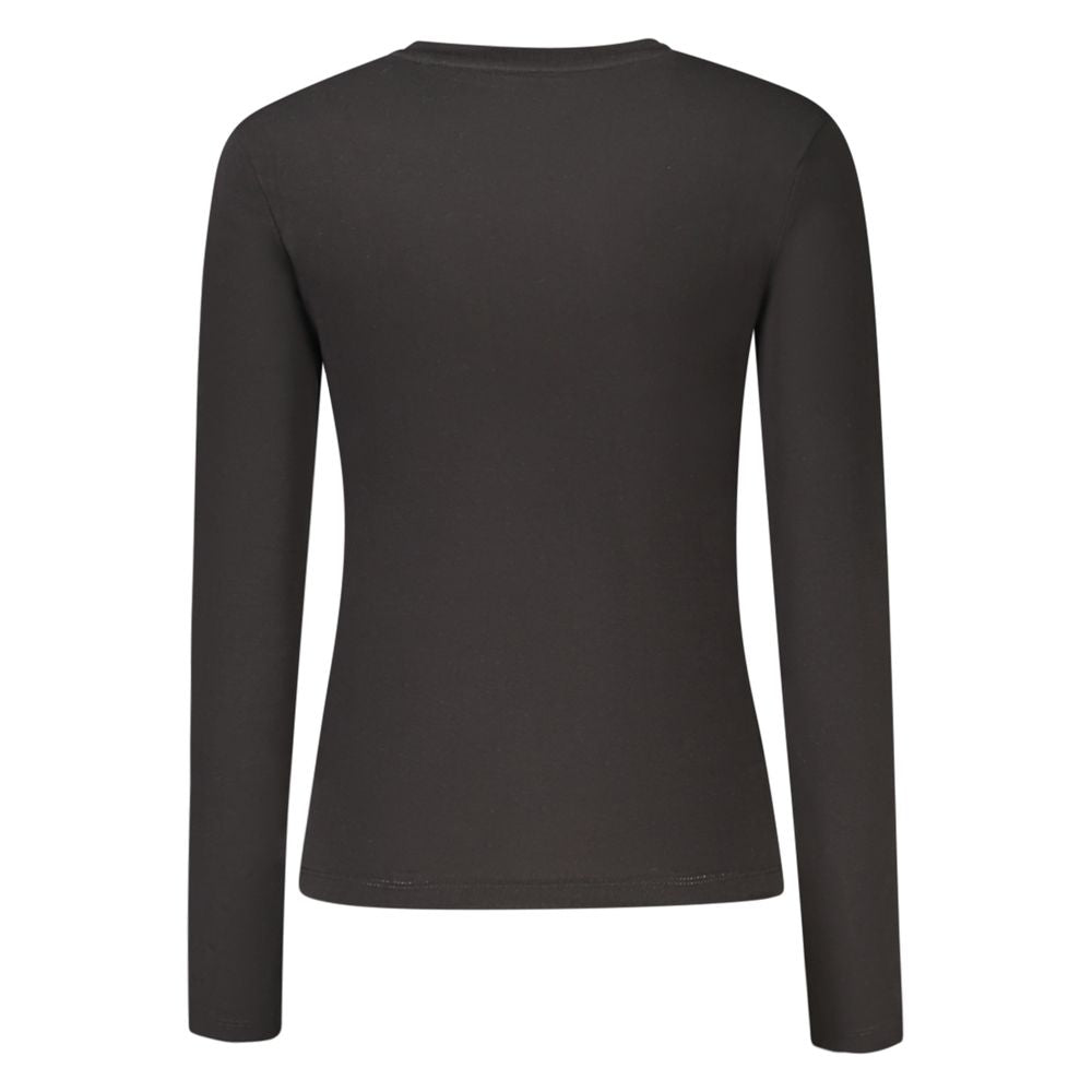 Guess Jeans Black Cotton Women T-Shirt