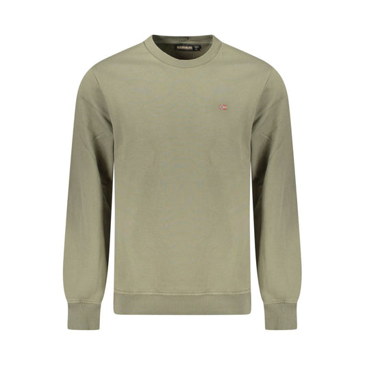 Napapijri Green Cotton Men Sweater