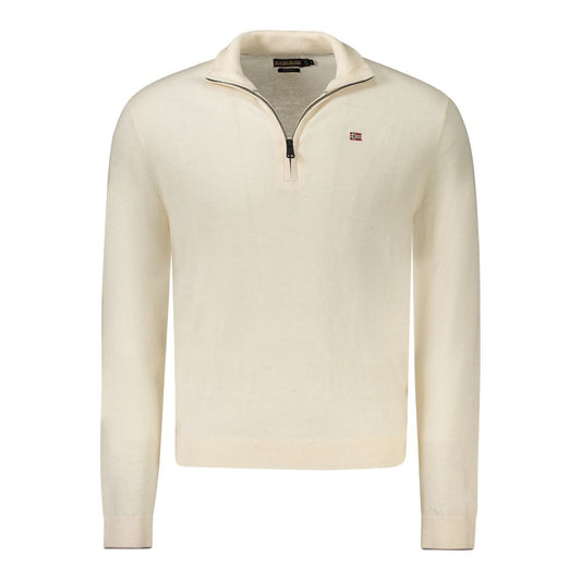 Napapijri White Wool Men Sweater