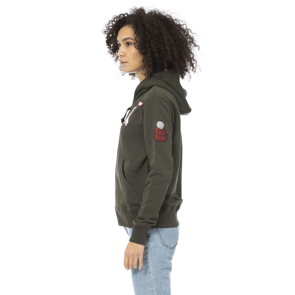 Mr&Mrs Italy Green Cotton Sweatshirt