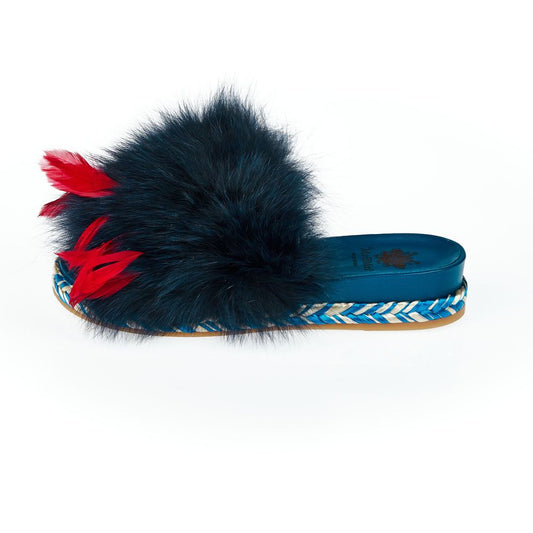 Mr&Mrs Italy Blue Textile Shoe