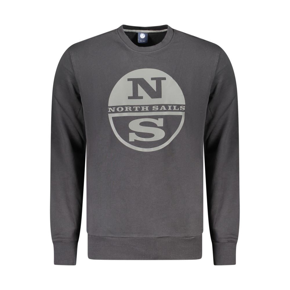 North Sails Black Cotton Sweatshirt