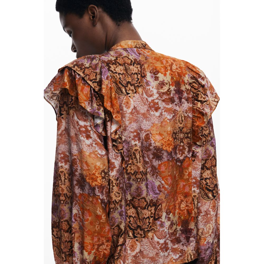 Desigual Orange Viscose Women Shirt