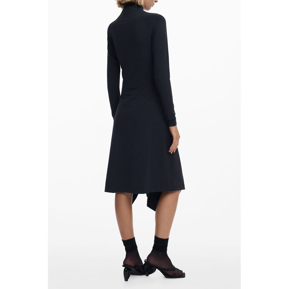 Desigual Black Cotton Women Dress