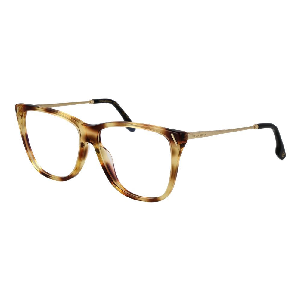 Victoria Beckham Beige Metal & Plastic Glasses (Frames)