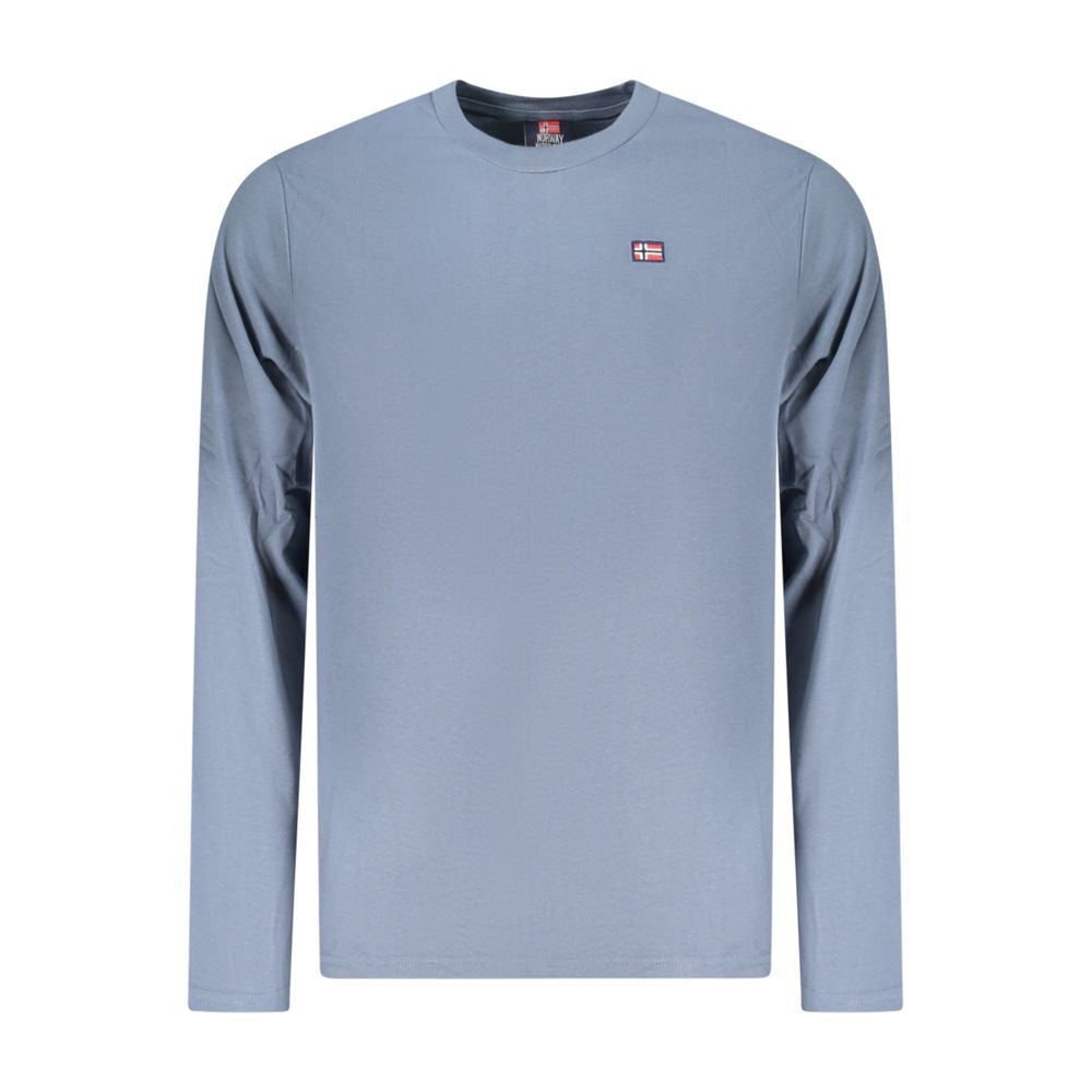 Norway 1963 Modra bombažna moška majica