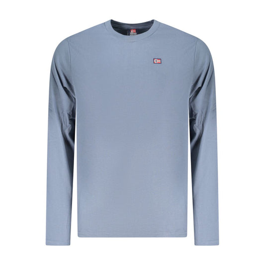 Norway 1963 Modra bombažna moška majica