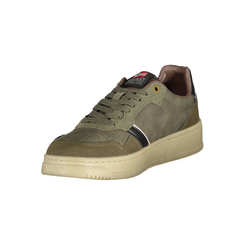 Norway 1963 Green Polyester Men Sneaker