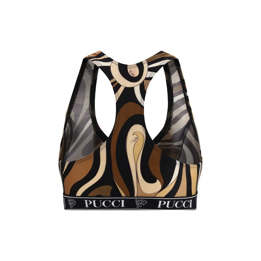 Emilio Pucci Multicolor Polyamide Sport Bra