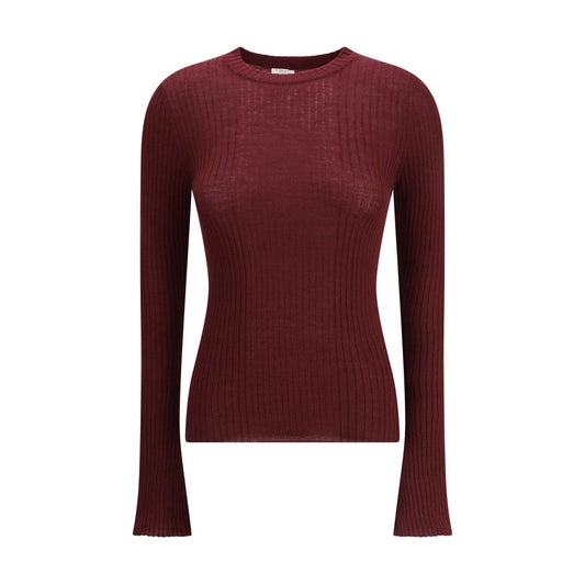 Cruna Bordeaux Wool Sweatshirt