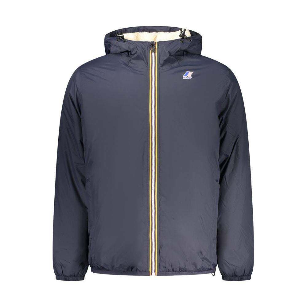 K-WAY Blue Polyamide Men Jacket
