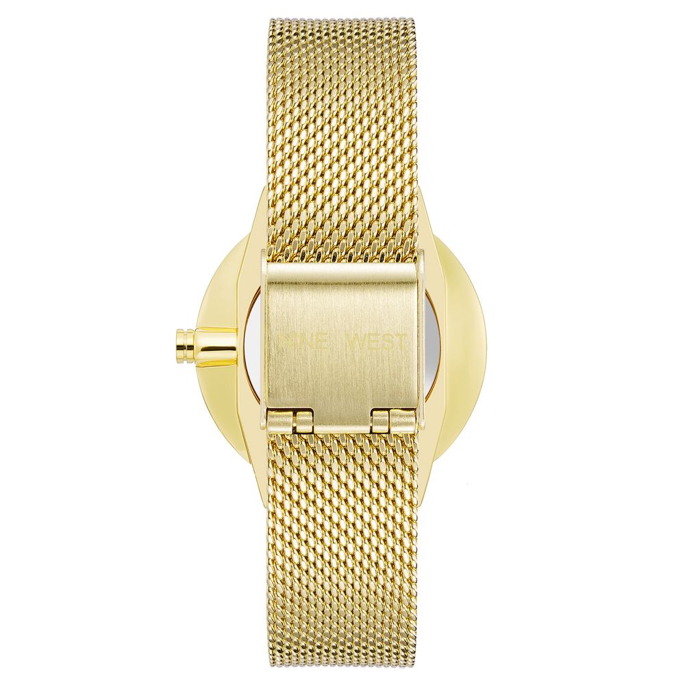 Nine West Gold Stainless Steel Dress Watch