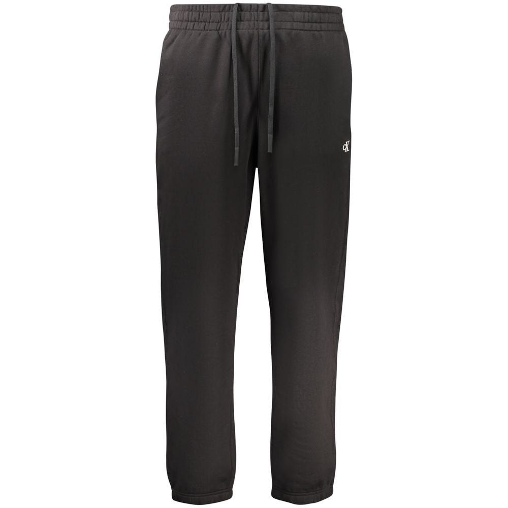 Calvin Klein Black Cotton Men's Sports Trouser