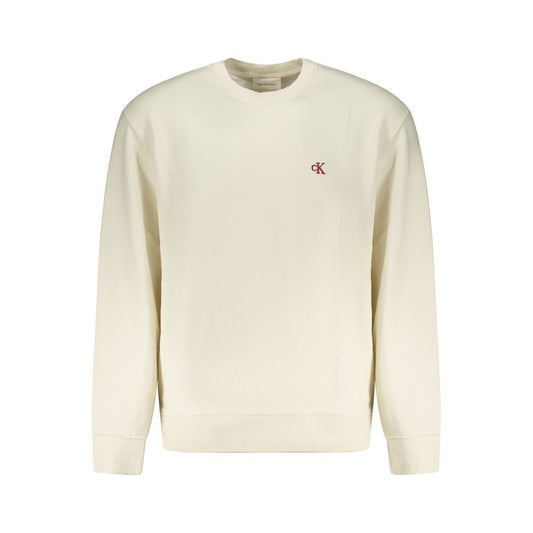 Calvin Klein White Cotton Men Sweater