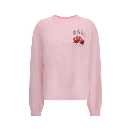 Večbarvna bombažna majica z dolgimi rokavi