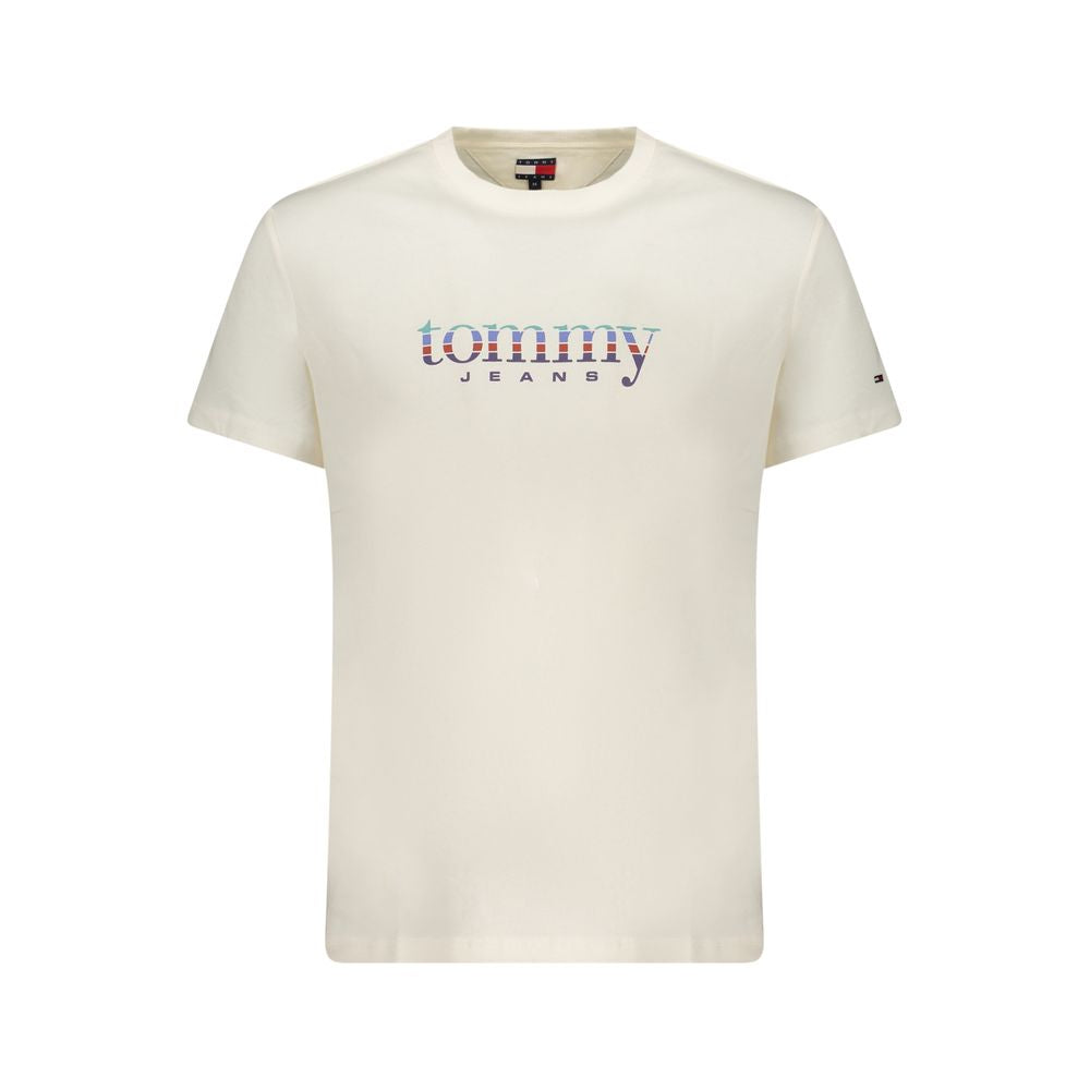 Moška majica Tommy Hilfiger Bianco Cotton