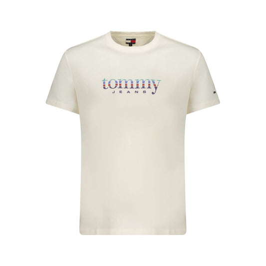 Moška majica Tommy Hilfiger Bianco Cotton