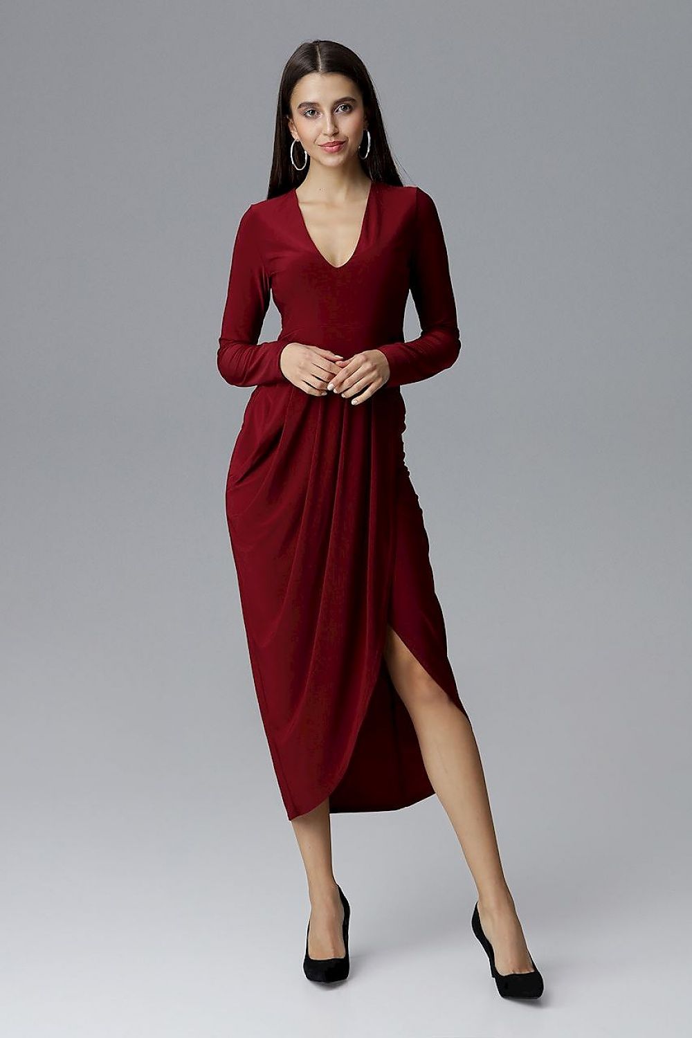  Dolga obleka model 126215 Figl 